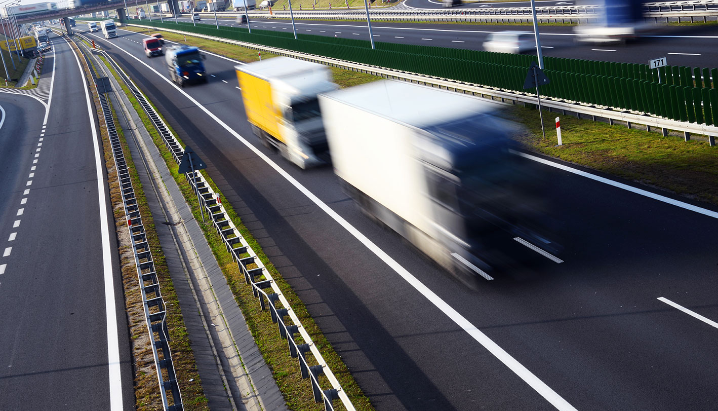 Camion sull'autostrada